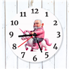 Round Glass  Wall Clock - Unicorn Rider - 43