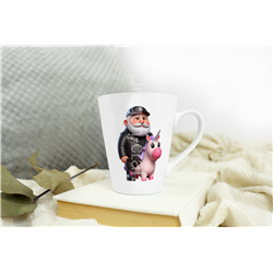 Short Latte Mug - Unicorn rider - 13