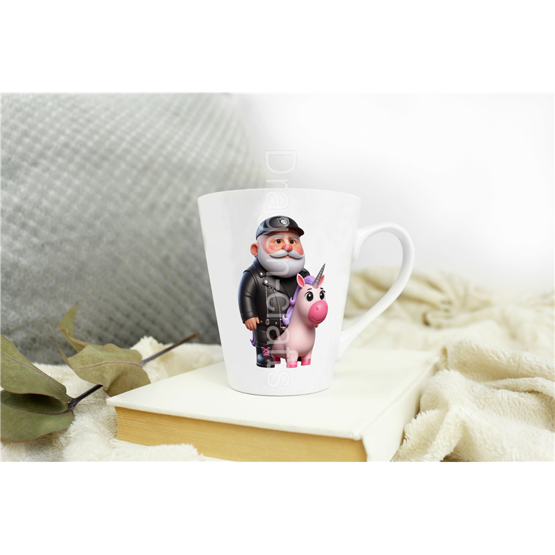 Short Latte Mug - Unicorn rider - 13 Short Latte Mug - Unicorn rider - 13