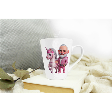 Short Latte Mug - Unicorn rider - 20