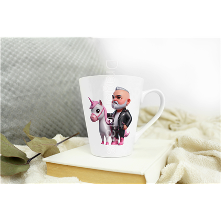 Short Latte Mug - Unicorn rider - 21