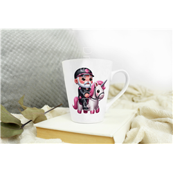 Short Latte Mug - Unicorn rider - 28