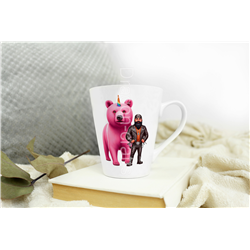 Short Latte Mug - Unicorn rider - 30