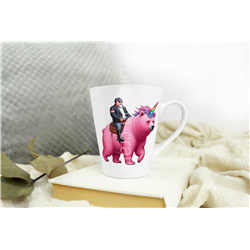 Short Latte Mug - Unicorn rider - 37