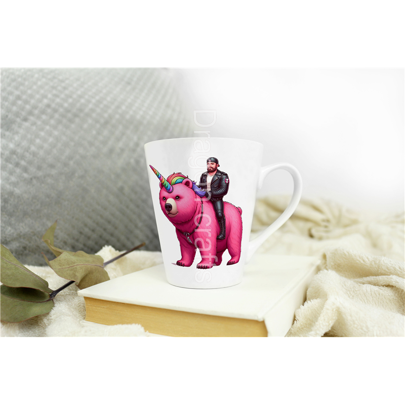 Short Latte Mug - Unicorn rider - 38