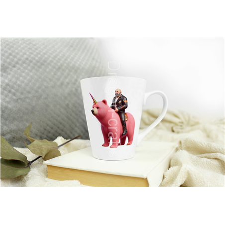 Short Latte Mug - Unicorn rider - 50