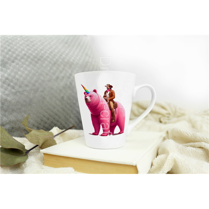 Short Latte Mug - Unicorn rider - 51