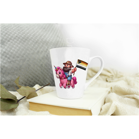 Short Latte Mug - Unicorn rider - 53