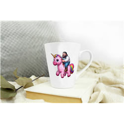 Short Latte Mug - Unicorn rider - 59