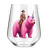 Stemless Wine Glass - Unicorn rider - 1