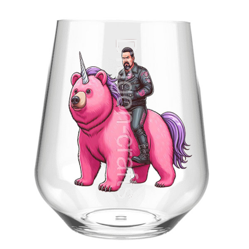 Stemless Wine Glass - Unicorn rider - 10 Stemless Wine Glass - Unicorn rider - 10
