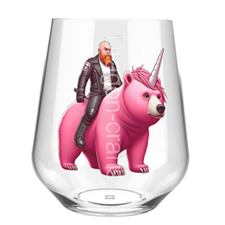 Stemless Wine Glass - Unicorn rider - 22