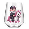 Stemless Wine Glass - Unicorn rider - 28