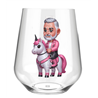Stemless Wine Glass - Unicorn rider - 3