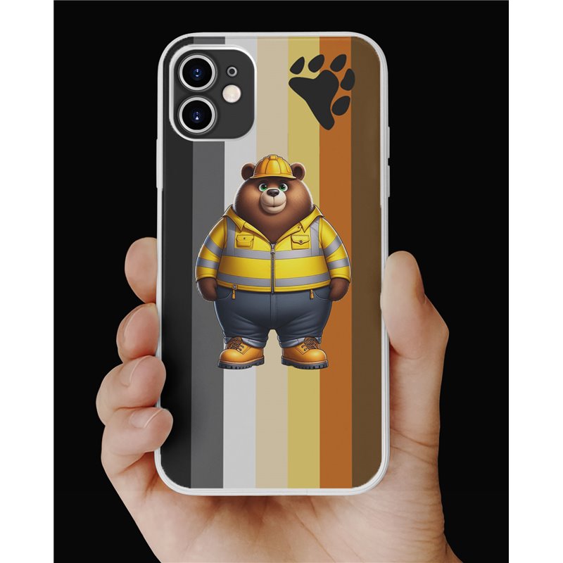 Phone Cover - Bear Flag - Construction 12