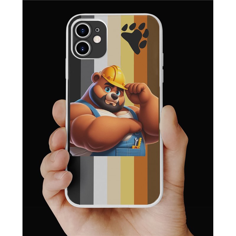 Phone Cover - Bear Flag - Construction 2