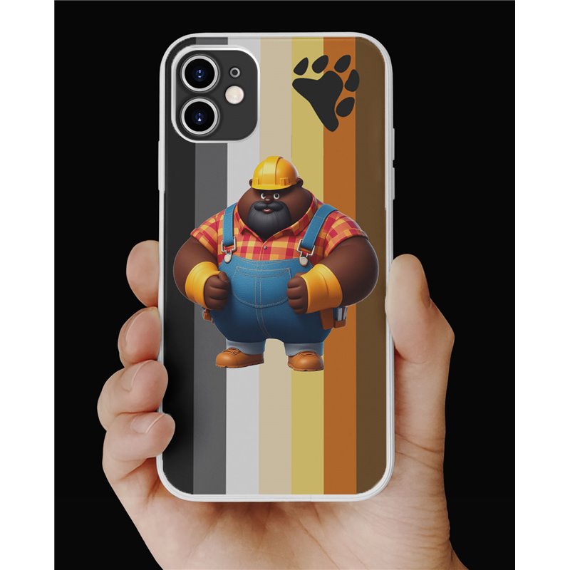 Phone Cover - Bear Flag - Construction 3