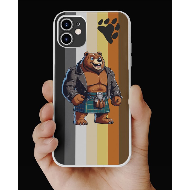 Phone Cover - Bear Flag - Kilted Bear - 16