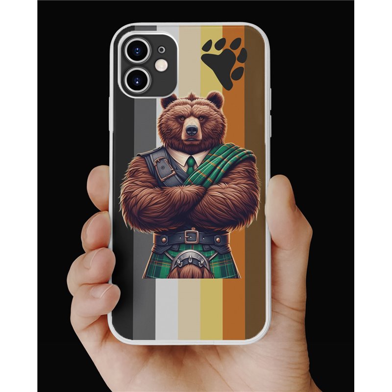 Phone Cover - Bear Flag - Kilted Bear - 18