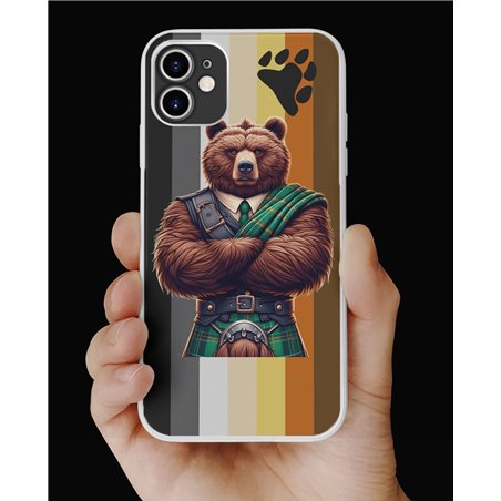 Phone Cover - Bear Flag - Kilted Bear - 18