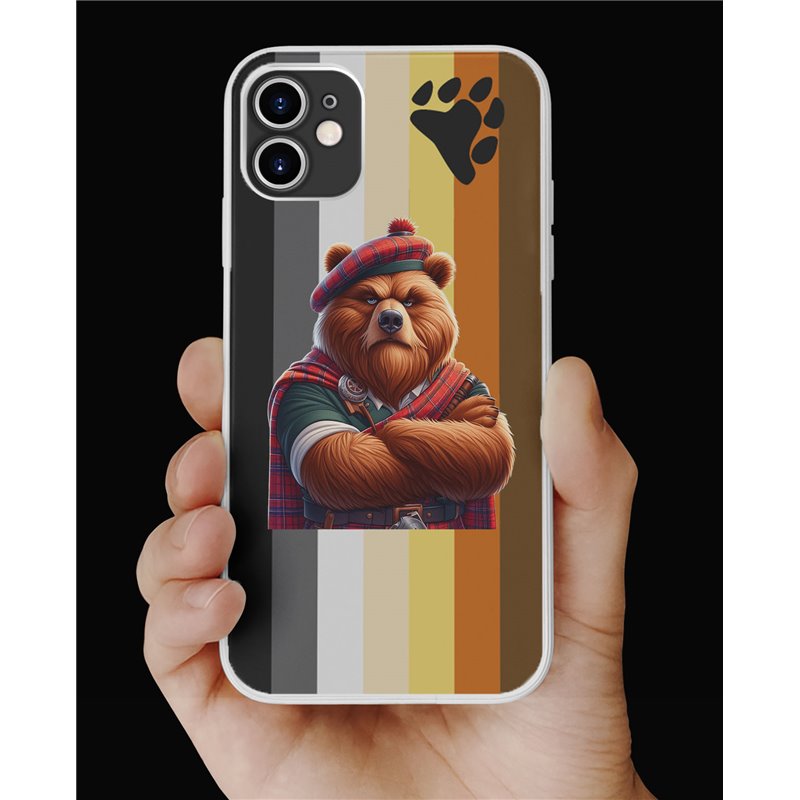 Phone Cover - Bear Flag - Kilted Bear - 20 Phone Cover - Bear Flag - Kilted Bear - 20