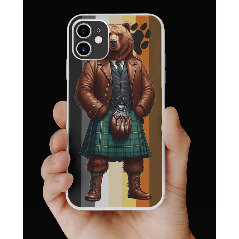 Phone Cover - Bear Flag - Kilted Bear - 4