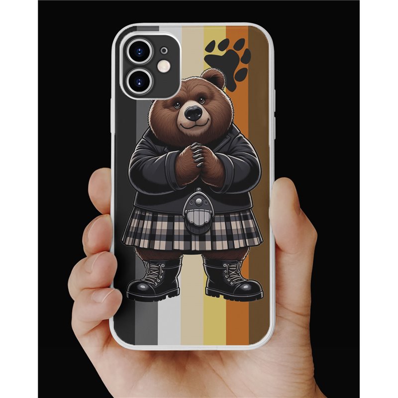Phone Cover - Bear Flag - Kilted Bear - 6 Phone Cover - Bear Flag - Kilted Bear - 6