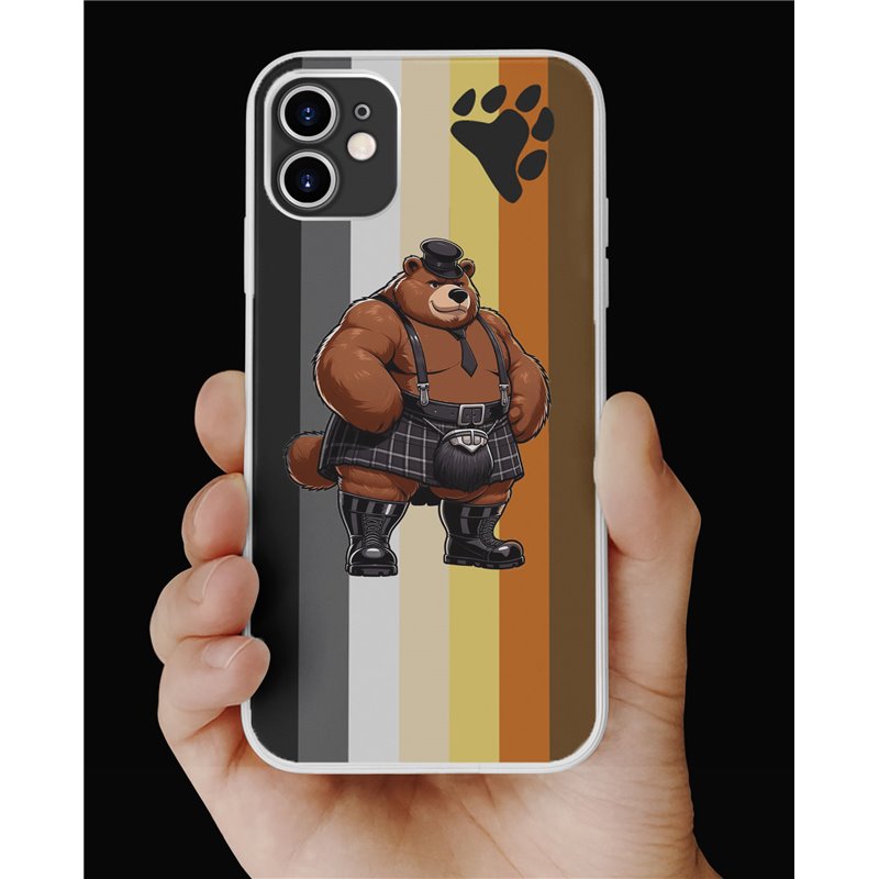 Phone Cover - Bear Flag - Kilted Bear - 8