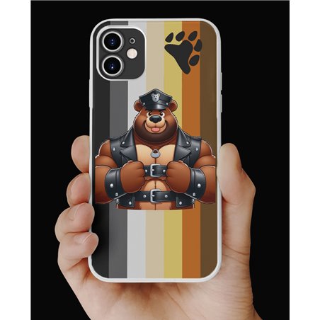 Phone Cover - Bear Flag - Leather 12