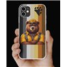 Phone Cover - Bear Flag - Leather 13