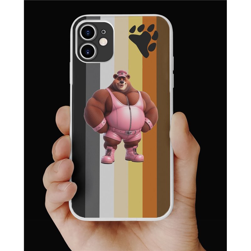 Phone Cover - Bear Flag - Leather 14