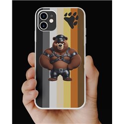 Phone Cover - Bear Flag - Leather 18