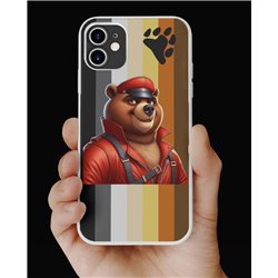 Phone Cover - Bear Flag - Leather 19