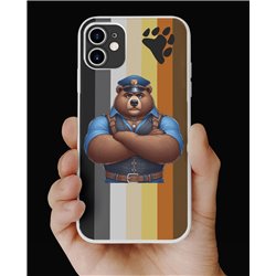 Phone Cover - Bear Flag - Leather 2