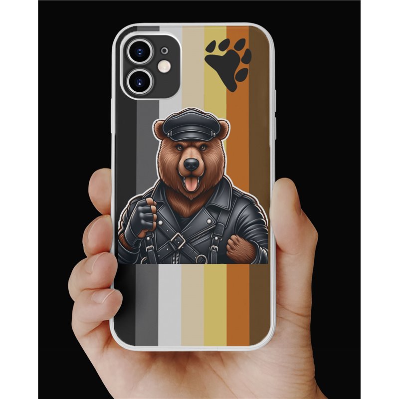 Phone Cover - Bear Flag - Leather 20