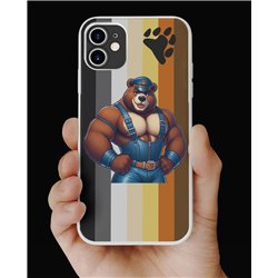 Phone Cover - Bear Flag - Leather 21