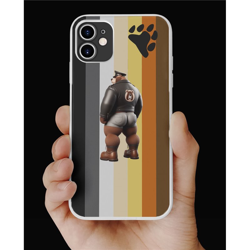 Phone Cover - Bear Flag - Leather 25