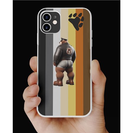 Phone Cover - Bear Flag - Leather 25