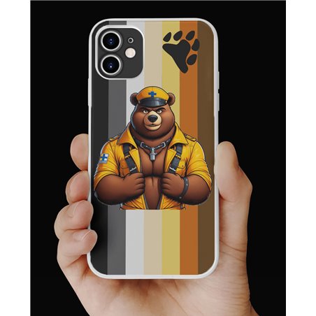 Phone Cover - Bear Flag - Leather 3