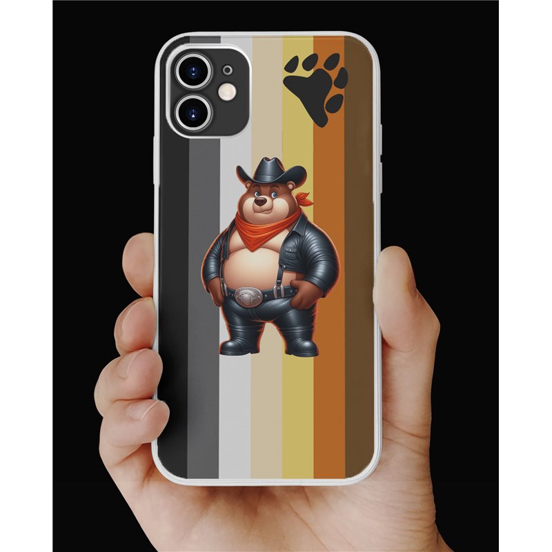 Phone Cover - Bear Flag - Leather 31