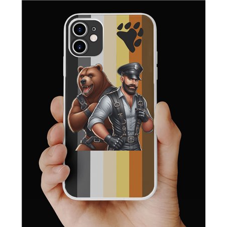 Phone Cover - Bear Flag - Leather 34