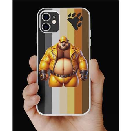 Phone Cover - Bear Flag - Leather 36