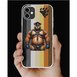 Phone Cover - Bear Flag - Leather 37