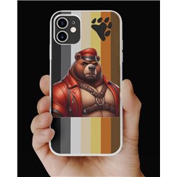 Phone Cover - Bear Flag - Leather 38