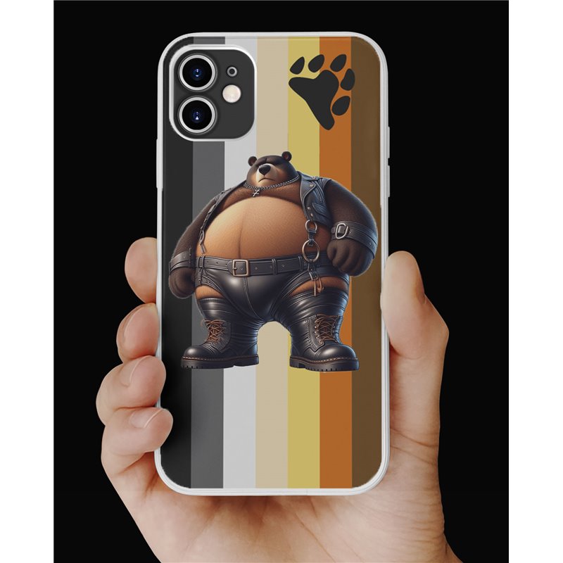 Phone Cover - Bear Flag - Leather 39