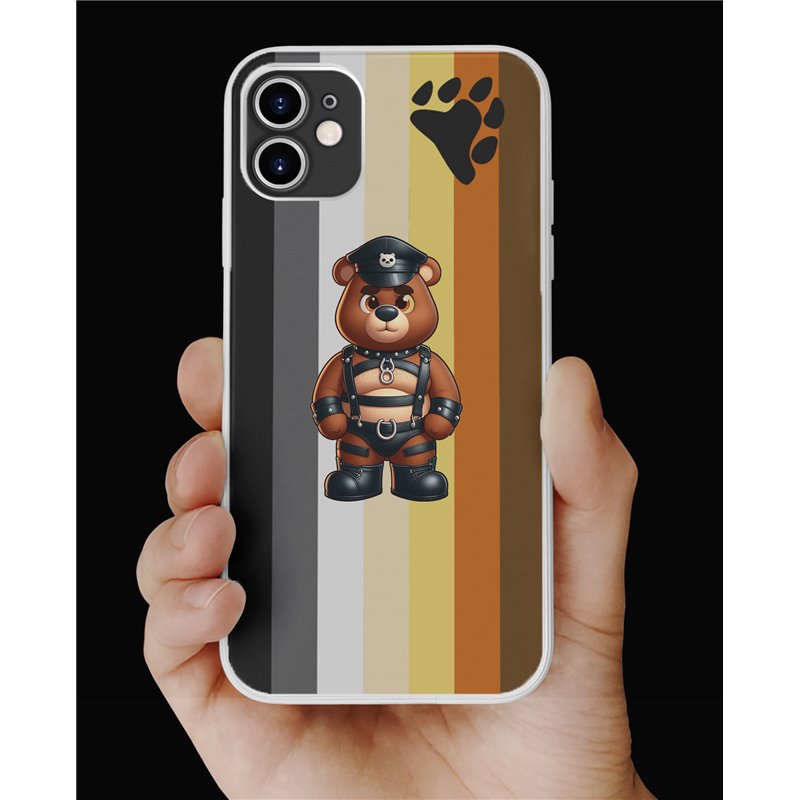 Phone Cover - Bear Flag - Leather 40