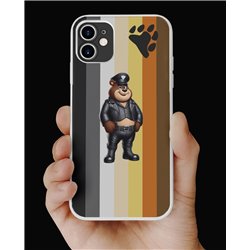 Phone Cover - Bear Flag - Leather 42