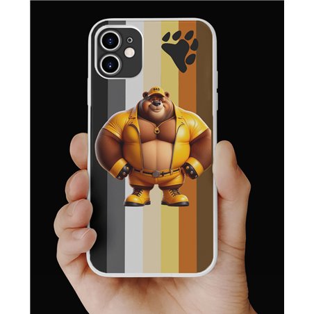 Phone Cover - Bear Flag - Leather 44