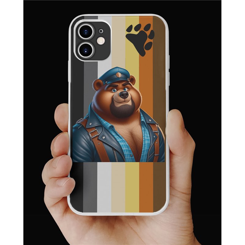 Phone Cover - Bear Flag - Leather 49