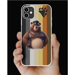 Phone Cover - Bear Flag - Leather 50